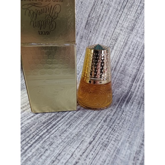 Vintage Avon Golden Thimble Bird of Paradise. 1972-1974. New open box. 2 FL. Oz. - Picture 2 of 8